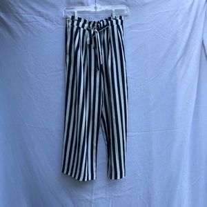 Zara striped coulot pants